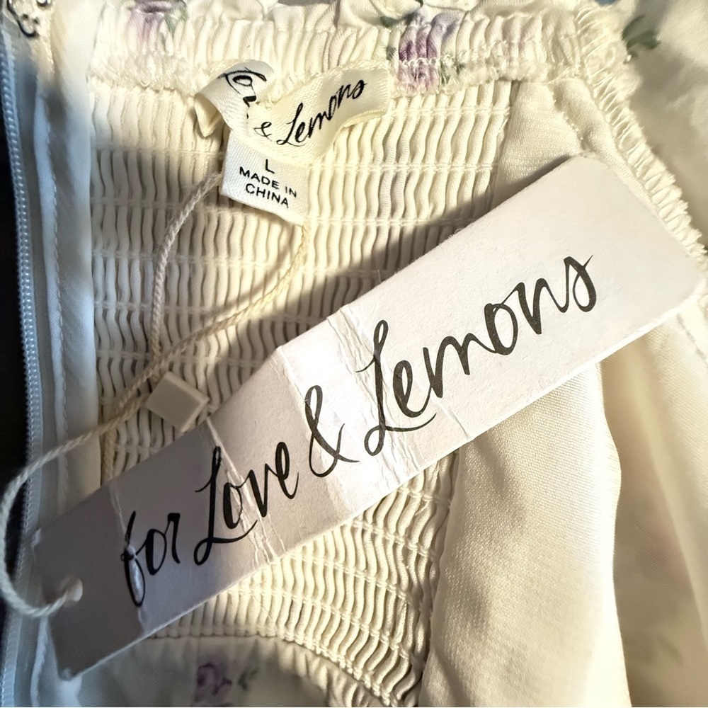 For Love & Lemons Viola Mini Dress White - Picture 9 of 13